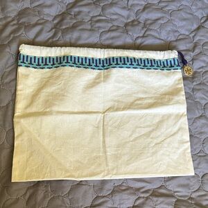 Tory Burch Ivory Drawstring Dust Bag NWT